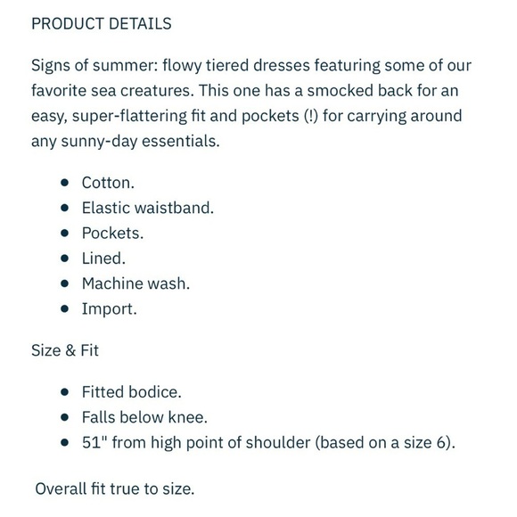 J.Crew tiered turquoise lobster print midi dress shop@iamwarrior - Picture 12 of 15